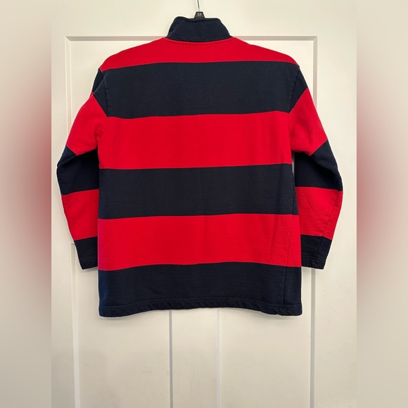 VTG Lauren Ralph Lauren Anchor Crest 1/4 Zip Sailing Sweater Nautical Womens S - Picture 2 of 9